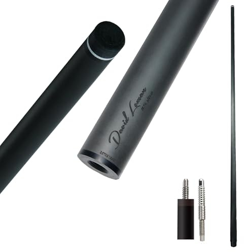 DAVID LOMAN - 74 cm / 74 cm / 3/8-10 3/8-11 3/8-14 Uni-Loc 5/16-18 Carbon-Pool-Queue, Einzelschaft, niedrige Ablenktechnologie, ultraglatt, Pro Taper, einfach zu kontrollieren (Welle 3/8 x 9, 13 mm)
