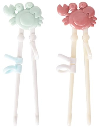 2 Paar Training Essstäbchen, Plastik Stäbchen Für Kinder,17.6 cm,Chinesische Stäbchen,Wiederverwendbare Rutschfeste Essstäbchen,Für Erwachsene Anfänger Kinder Senioren