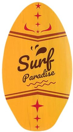 kowaku Skimboard Kleines Surfbrett, 30 Skimboarding, Holz-Skimboard, Surfbrett Universal Strandspielzeug für Kinder, Teenager, Jungen, Mädchen, Männer, Frauen, Anfänger, Stil j