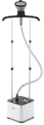 GEEPAS Garment Steamer | Upright Clothes Steamer 45s Quick Heat-up | 11 Steam Modes,1.3L Water Tank | KILLS GERMS & Fast Wrinkle Removal, Suitable for all Fabrics | 2 Year Warranty 2000W White