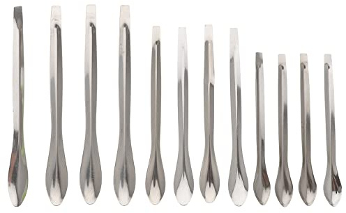 Cucharas medidoras de acero inoxidable, 4 juegos diseñados para uso en laboratorio, ideales para experimentos de laboratorio, cucharas medidoras de acero inoxidable, medición de precisión