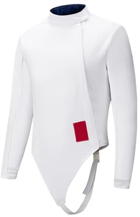 YZWZZXC 350N Fechtjacke, Fechten Ausrüstung, Bequem und Weich, für Florett, Degen und Säbel, Unisex, Rechtshänder(56)