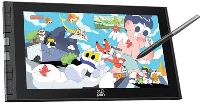 XPPen Artist 12 3rd Tableta Gráfica con Pantalla FHD, Tableta Gráfica de Dibujo Digital Profesional de 12 Pulgadas con X4 Lápiz de 16K Niveles y 2 Diales y Soprte Plegable