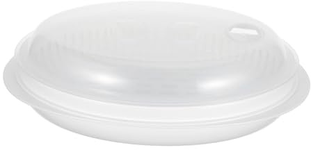 FUNNETOYU Cuiseur Vapeur Pour Four à Micro-ondes Avec Couvercle Plat à Poisson Pour Réchauffer Les Aliments Sans Perte Eau