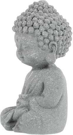 WRITWAA Buddha Statue Aquarium Deko aus Robustem Kunstharz Kleine Buddha Figur für Terrarien und Schreibtisch Langlebige Aquarium Dekoration