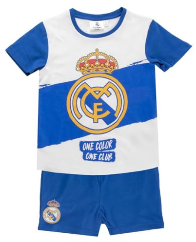 CERDÁ LIFE'S LITTLE MOMENTS, Pijama Real Madrid Niño, Conjunto Cómodo para Niños Amantes del Fútbol, Perfecto como Regalo Real Madrid, 100% Algodón, 145 g/m² (FR/ES, Edad, 6 años, Regular)