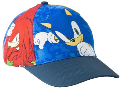 Sonic justerbar barnkeps för pojkar och flickor – Sonic keps med böjd visir för sommar, park och strand