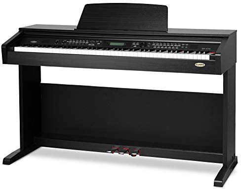 Classic Cantabile DP-A 310 SM E-Piano schwarz matt, 3 Pedale (Sustain | HA-88-S500 Tastatur mit 88 Tasten mit Hammermechanik und Anschlagsdynamik, Sostenuto, Soft), Max. Polyphonie: 128 Stimmen