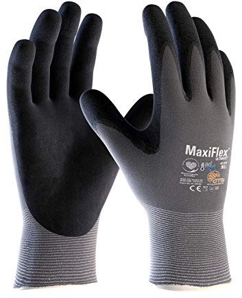 (12 Paar) ATG Handschuhe 42-874HCT Montagehandschuhe MaxiFlex Ultimate AD-APT, SB-Verp. 12 x grau/schwarz 10
