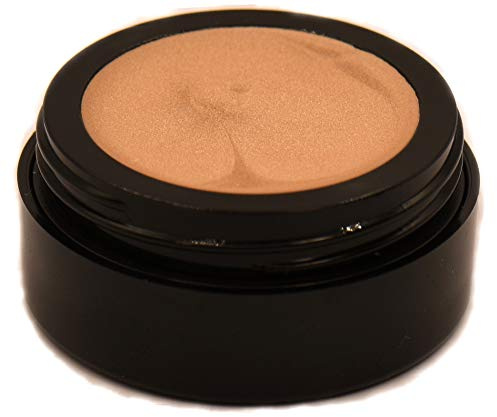 Pure Ziva Nude Naked Sheer Shimmer Butterscotch Cookie Eye Cream Single Eyeshadow Base For Eyes and Cheek Color, Made with Castor Oil, Paraben Free, 2.8 Grams, No Animal Testing & Cruelty Free