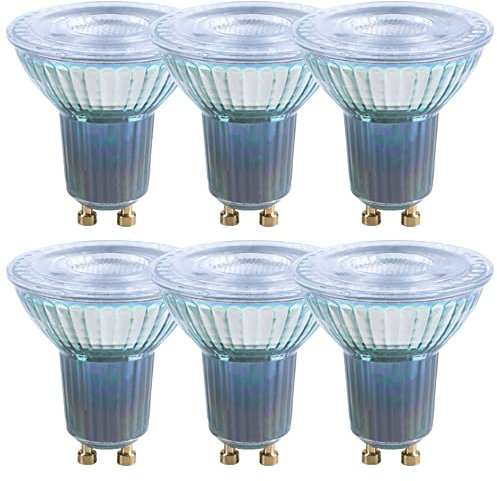 NCC-Licht 6 x LED Leuchtmittel Premium Glas Reflektor 9,6W GU10 750lm 840 neutralweiß 4000K 36°