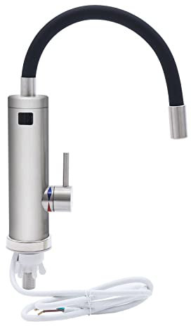 Warmwasserhahn, Elektrisch Durchlauferhitzer 360° Wasserhahn Küche Spültisch Sofort Warm Armatur 3KW Heizung Armatur Durchlauferhitzer, Sofortigerelektrische Wasserhahn