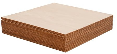 20 Stück Sperrholzplatte 3mm, Lindenholz Balsabretter mit Glatte Kanten Linde Holzplatten für Laubsäge Brandmalerei Laserschnitt CNC Router DIY Handwerk Holzgravur (30 x 30cm)