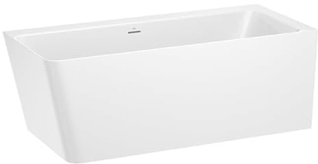 Roca - Baignoires îlots - Baignoire en îlot d'angle asymétrique ONA Biplace 260L en Stonex, Angle droite avec vidage et siphon