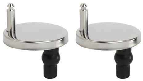 Quick Release Toilet Seat Fixings, 2Pcs Toilet Seat Hinges Replacement Parts for Toilet Blind Holes, Enhanced 60mm