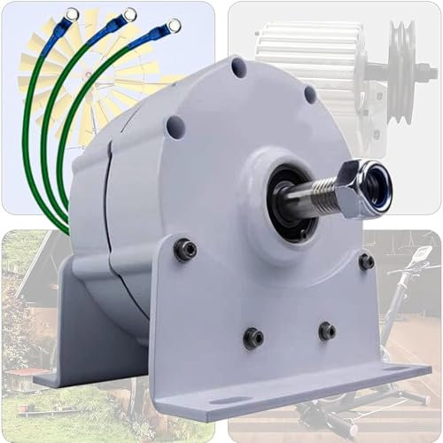 Generatore a Magneti Permanenti Da 10Kw 110-220V, Alternatore Ca Fai-Da-Te, Generatore Bassa Velocità 8000W 12V 24V Alternatori Magneti Permanenti Senza Ingranaggi Trifase Motori Turbina Eolica,220V