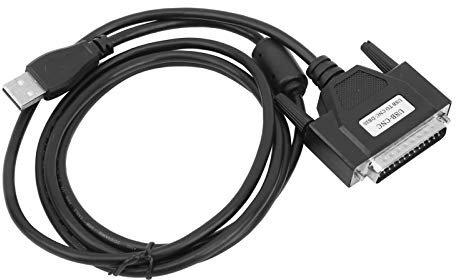 Mavaol Convertidor USB a Paralelo, Transferencia de Datos de Alta Velocidad 12Mbps, Material ABS Resistente, Fácil Configuración para Máquinas CNC, Impresoras y Dispositivos IEEE
