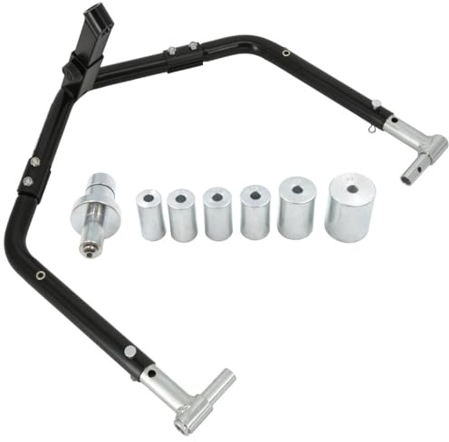 SEFIS Lenkkopf Adapter SET für D18, M20 und M20U Motorradheber Serviceständer verstellbarer Lenkkopf-Aufsatz mit Adaptern 13–27 mm