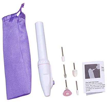 Ipetboom 1set Per Manicure Elettrica Portatile Lucidatore Unghie Usb Strumento Per Unghie Ricaricabile Kit Per Manicure e Pedicure Facile Trasportare Per