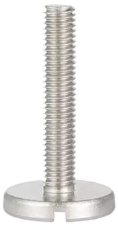 3 pezzi M2M2.5M3 304 in acciaio inossidabile con testa piatta scanalata e bullone a disco rotondo grande, vite a testa zigrinata, bullone scanalato(80mm,M3-3pcs)