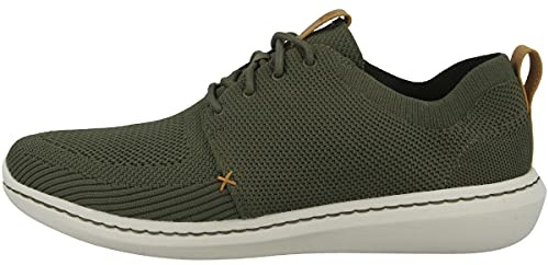 Clarks Men's Step Urban Mix Sneaker, Green Khaki, 11 UK