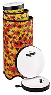 Meinl Percussion VivaRhythm Conga Set - 3-teiliges Handtrommelset mit Kunststofffell - Durchmesser 8, 9,5 und 11,5 Zoll - Kunststoff, Mehrfarbig (VR-CPOSET-SH) | VivaRhythm Pop Off Conga Set, Vorgestimmt, Stapelbar, Abnehmbares Fell, 8, 9,5 und 11,5 Zoll, Kunststoff
