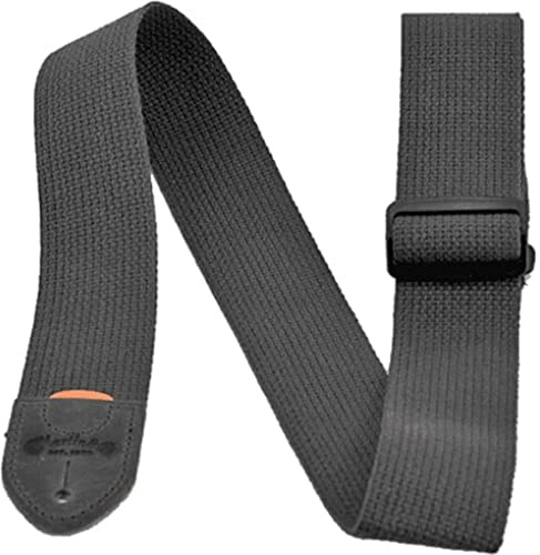 MARTIN Gitarren- und Bassgurt aus Baumwolle mit Plektrumhalter aus Leder, schwarz (A0104)