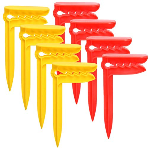 Handtuchklammern Strandtuch TIMESETL 8er Strandtuch Klammern Clips Beach Groß 15,5x7,5x2,9cm Handtuch Heringe, Handtuch-Halter für Strand, Tuchklammern für Reisen, Camping Oder Picknick