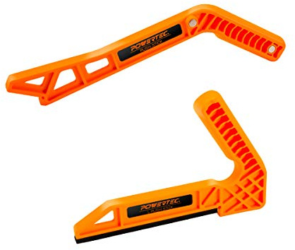 POWERTEC Deluxe Push Stick Fits Table Saws, Router Tables, Band Saws & Jointers. Ergonomic Handles Safety Push Tool for Wood Working and Hand Protection. 2PK (71511)