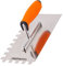 Mivos Toothed Smoothing Trowel 12 x 12 mm - Stainless Steel - 270 x 130 mm - Soft Grip - Rustproof - Made in EU