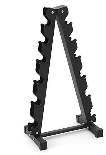 Queiting Kurzhantel Rack Hantelständer Professional Kurzhantelständer 300kg Belastbarkeit 6-Tier Karbonstahl Hantelhalterung Gewichteständer Gym Professional Hantelscheibenständer Hantelablage