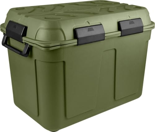 Sunware Q-Line wasserdichte Aufbewahrungsbox - 160 Liter - 790x545x545mm - Grün/Schwarz