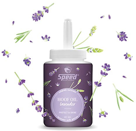 Speed HOOF Oil Lavender, 1 x 450 ml, Huföl für Pferde, mit antibakteriell wirkendem Lavendelöl, fördert widerstandsfähige Pferdehufe, vitalisierender Pflegekomplex