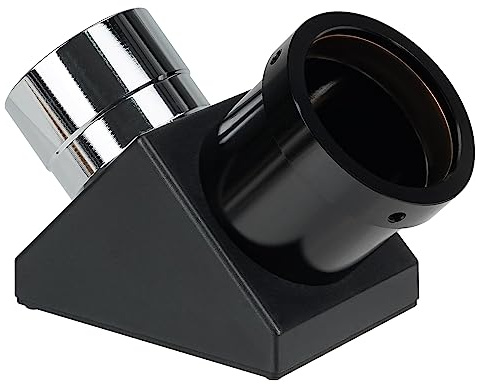 Svbony SV221 Miroir Diagonal, 1.25 Pouces 90 Degrés Adaptateur Diagonal Accessoires d'Oculaires de Télescope en Aluminium pour Observations Astronomiques au Sol