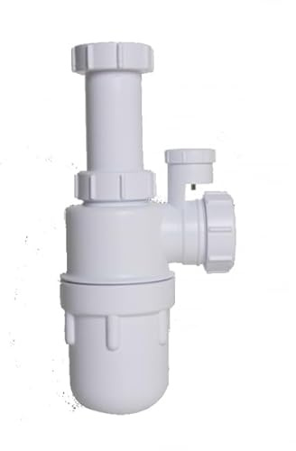Sifón botella extensible salida horizontal con válvula de aireación varias medidas (1 1/2-40 mm)