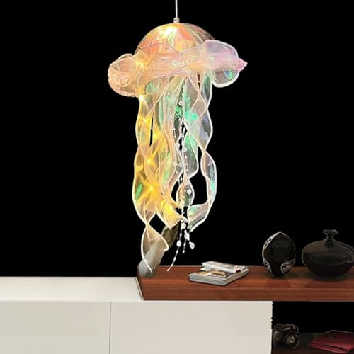 Teksome LED-Quallen-Licht, Bunte Quallen-Lampe, Stimmungslampe für Ozean-Themen-Dekoration, Dekorationen, Geburtstagsgeschenke, Quallen-Dekoration