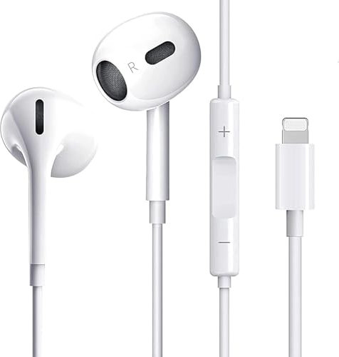 Little Boutik Ecouteurs pour iPhone, Casque antibruit filaires stéréo HiFi avec Micro et contrôle du Volume intégrés compatibles avec iPhone 14/13/12/11/X/XR/XS Max/SE