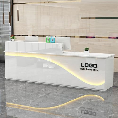 GHXYDSS Cassa banco reception banco reception contatore negozio banco reception con serratura alto bancone in legno piccola reception cassiere piccolo negozio di abbigliamento cassiere 160x60x100cm