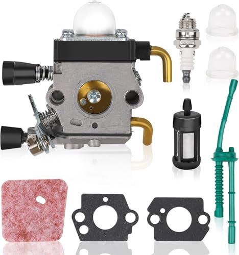 Applearwen Carburettor Replacement,Vergaser Kit for STIHL FS55 FS55R FS55RC FS38 KM55 HL45 KM55R Günstiges Motorrasenmäher-Zubehör