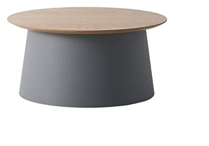 CZAOERXB Teetisch, Couchtische aus Holz, Couchtisch fürs Wohnzimmer, minimalistischer runder Couchtisch, kreativer Sofa-Beistelltisch, Wohnzimmermöbel (Farbe: Grau L)