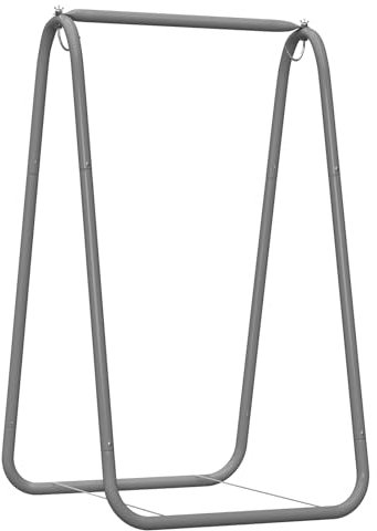 Smbcgdm Support de balançoire, Charge maximale 220 LB, Chaise hamac avec Support, Support Suspendu pour extérieur et intérieur, Robuste Inclus, Patio Gris A