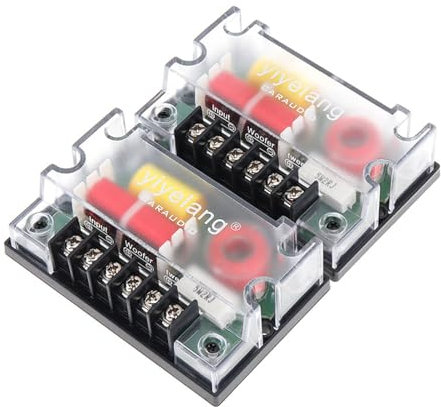 Saiyana Pack 4 Ohm 2-Wege Frequenzweiche 200 W Passives Auto Hochtöner Lautsprecher Frequenzteiler Zubehör