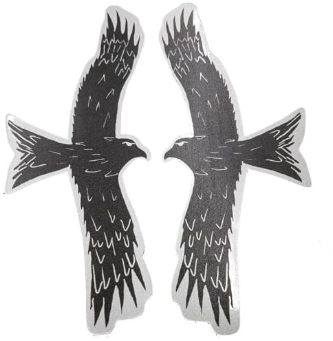 FlyEx Magnete anstatt Aufkleber Sticker für Fliegengitter Insektenschutz Reparatur-Set Vogelschlag Netze Türen Fenster Schiebetüren Spannrahmen (1X Adler)