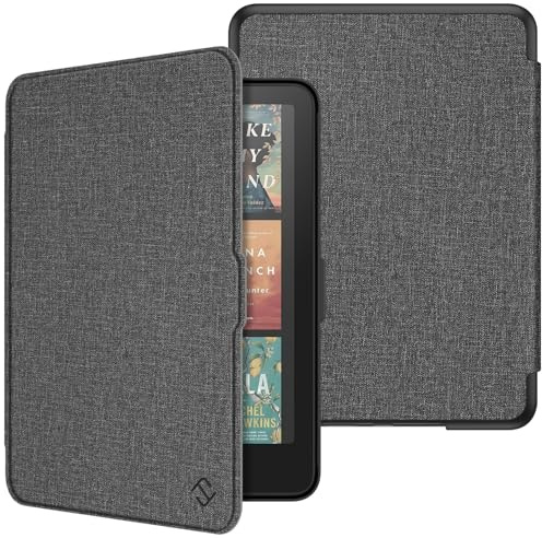 Fintie Hülle für 7 Kindle Paperwhite(12. Generation)/Kindle Colorsoft | Paperwhite Signature Edition 2026, Leichte Case, Magnetverschluss, Auto Sleep/Wake, Dunkelgrau