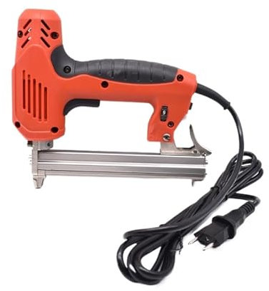 Grapadora neumática, grapadora eléctrica para tapi Grapadora en U 1022J, pistola de grapas eléctrica con clavos de 300 Uds., herramientas eléctricas de 220V y 2000W