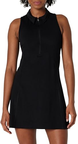 Amazon Essentials Abito Tecnico da Tennis Lungo in FormFlex Morbidissimo Donna, Nero, S