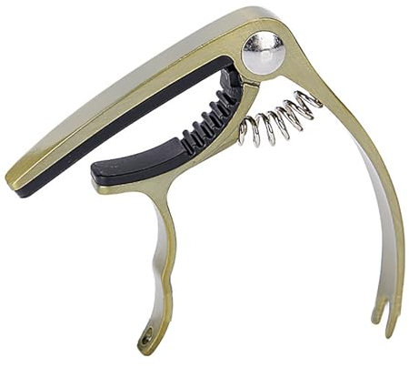 Guitar Capo Clip Guitar Pitch Clip Ukulele Pitch Clip Pluckable Nail Pitch Clip Guitar for Acoustic and Electric Guitars(Gold)