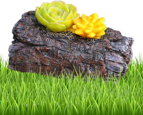 Portachiavi nascosto – Realistico finto sasso, cassaforte per riporre oggetti nascosti all'aperto | Nascondichiavi in ​​resina durevole per giardino, prato, patio, viaggiatori e regalo di inaugurazion