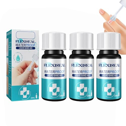 Pansement Liquide,Bandage Liquide,Bandage Liquide Colle,Bandage Liquide Gel,Gel De Cicatrisation Des Plaies à Séchage Rapide,Bandages Imperméables Tout Usage,pour Coupures et Éraflures (3pc)
