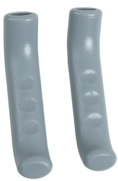 Zanthicia Cubierta de silicona para mango de freno bicicleta, fácil instalar, Flexible, duradera, antideslizante y práctica, cubierta para manillar bicicleta, Gris